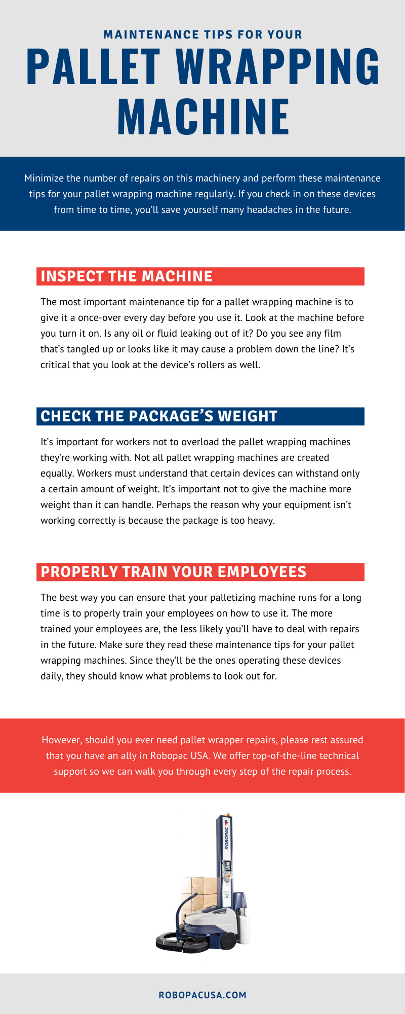 Maintenance Tips for Your Pallet Wrapping Machine