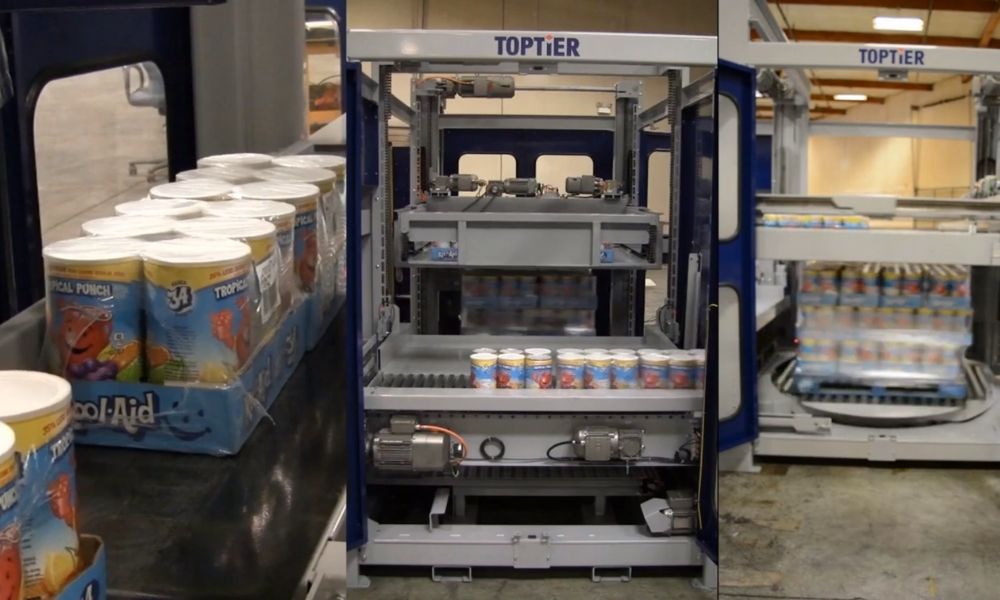 The Benefits of a Palletizer With Concurrent Stretch Wrapping