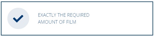 Exactly the required amount of film