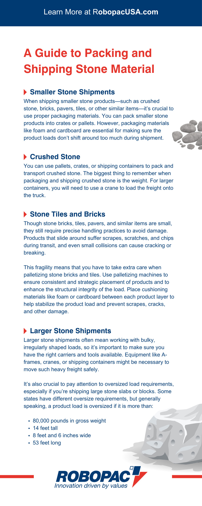 A Guide to Packing and Shipping Stone Material