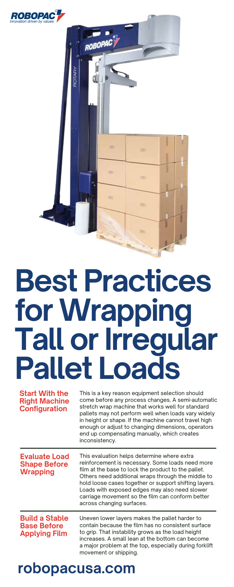 Best Practices for Wrapping Tall or Irregular Pallet Loads