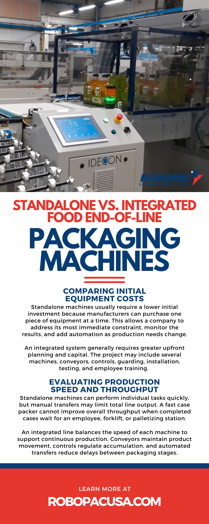 Standalone vs. Integrated Food End-of-Line Packaging Machines